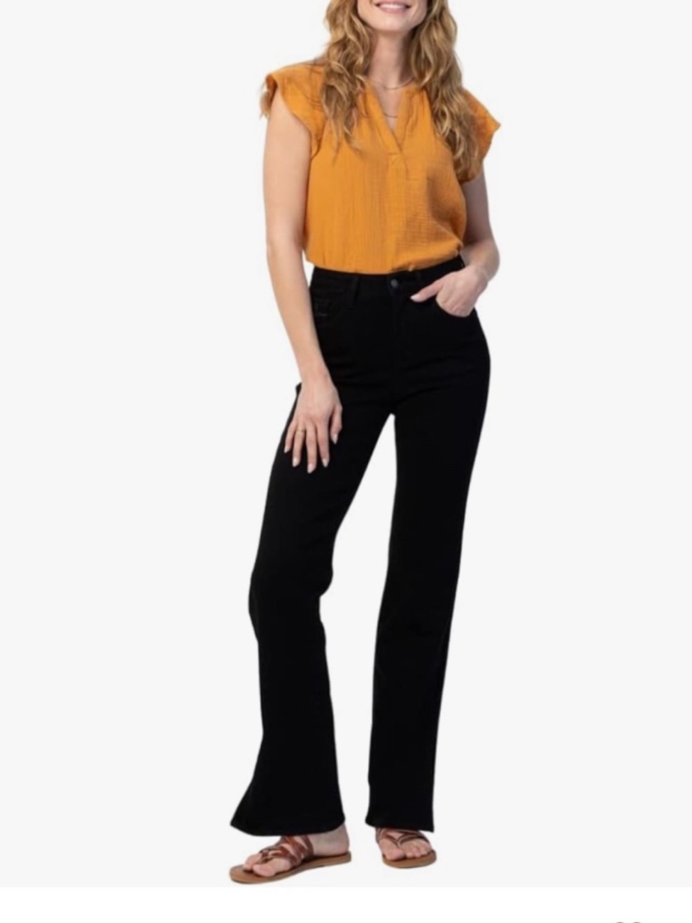 NWT Judy Blue 90’s Black High Waist Slit Hem Straight Leg Jeans Size 5/27